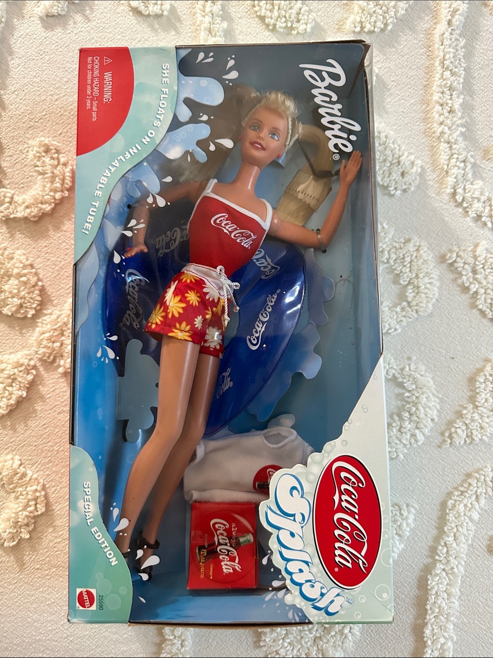 Coca-Cola Splash Barbie. Collectors item. Mattel 25590